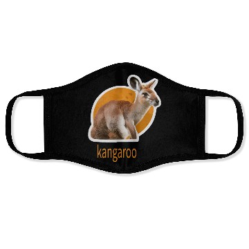 Discover kangaroo animal design Face Masks