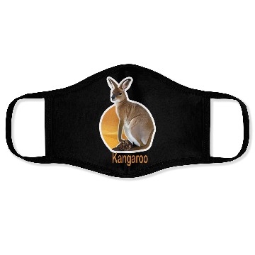 Discover cute kangaroo animal Face Masks