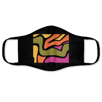 Discover Psychedelic patterns, Aesthetic, Retro, Vintage Face Masks