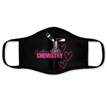 Discover Sweetheart Chemistry Illustration Face Masks