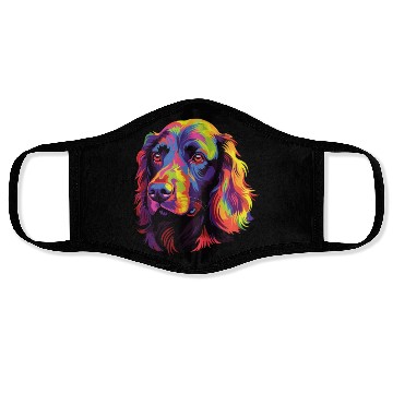 Discover Watercolor Colorful Boykin Spaniel Face Masks
