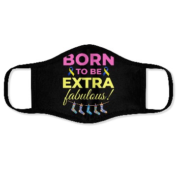 Discover Down Syndrome Awareness Extra Fabulous Face Masks