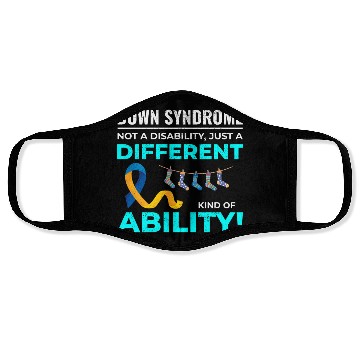 Discover Down Syndrome Awareness Different Ability Face Masks