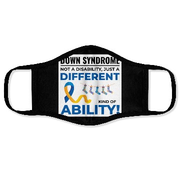 Discover Down Syndrome Awareness Different Ability Face Masks