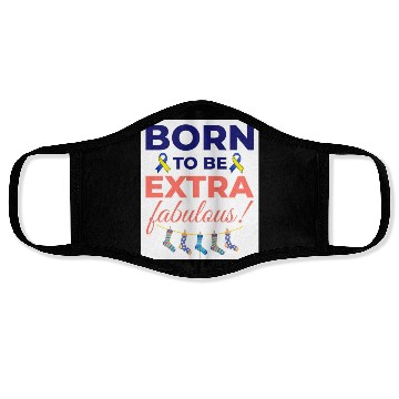 Discover Down Syndrome Awareness Extra Fabulous Face Masks