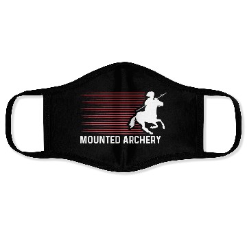Discover Mounted Archery Hunter Gift Face Masks