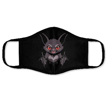 Discover Unique Bat Illustration Face Masks