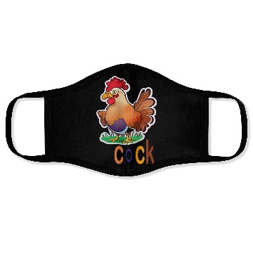 Discover cute cock animal Face Masks
