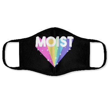 Discover Moist Funny Meme Offensive Weird Cool Hilarious Face Masks