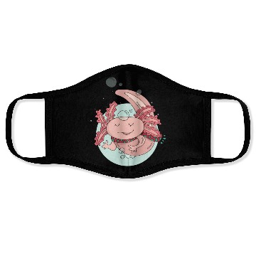 Discover Pastel Axolotl Salamander Cute Lizard Lover Gift Face Masks