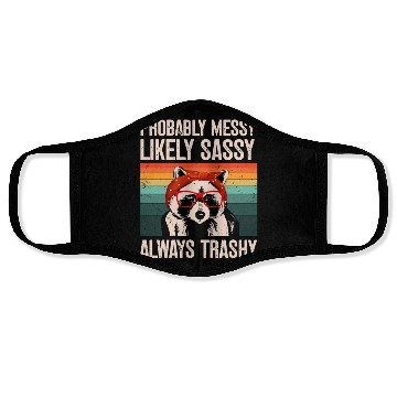 Discover Funny Raccoons Trash Panda Racoon Lovers Face Masks