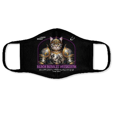 Discover Pisces Cat Knight - Zodiac Astrology Fish Armor Face Masks