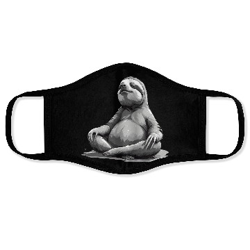 Discover Sloth Yoga Relaxation Chill Chilling Gift Face Masks