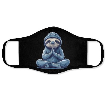 Discover Sloth Yoga Relaxation Chill Chilling Gift Face Masks