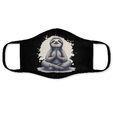 Discover Sloth Yoga Relaxation Chill Chilling Gift Face Masks
