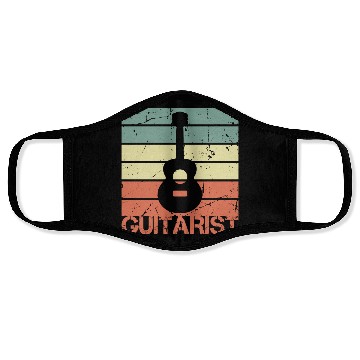 Discover Vintage Guitarist Face Masks