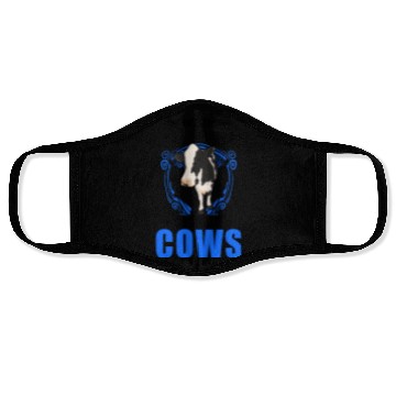 Discover Cow Cattle Breeder Farmer Cows Face Masks