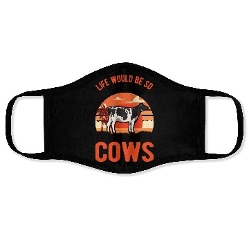 Discover Cow Cattle Breeder Farmer Cows Face Masks