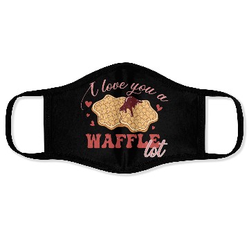 Discover I Love You A Waffle Lot Face Masks