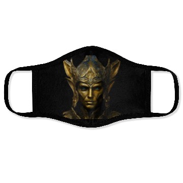 Discover Portrait of an Ancient Monarch Face Masks