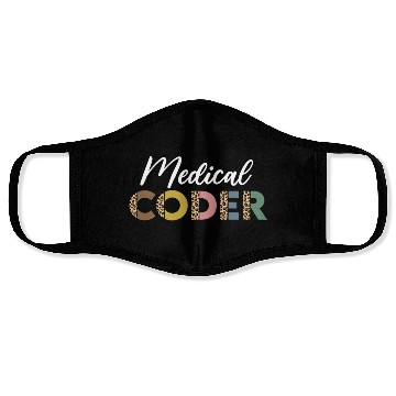 Discover Medical Coder Leopard Pattern Face Masks