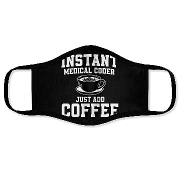 Discover Medical Coder Coffee Face Masks