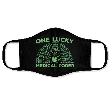 Discover Medical Coder St.Patrick's Day Face Masks