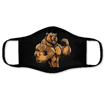 Discover Brown Bear I Love Mom Face Masks