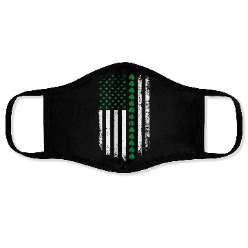 Discover Irish American Flag Ireland Flag St. Patrick's Day Face Masks