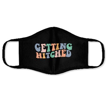 Discover Groovy Getting Hitched Bachelorette Party Face Masks