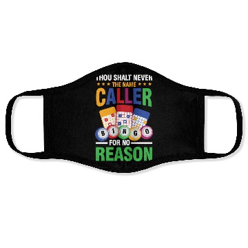 Discover Thou Shalt Never The Name Caller Bingo for a Face Masks