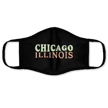 Discover Chicago (IL) USA Face Masks