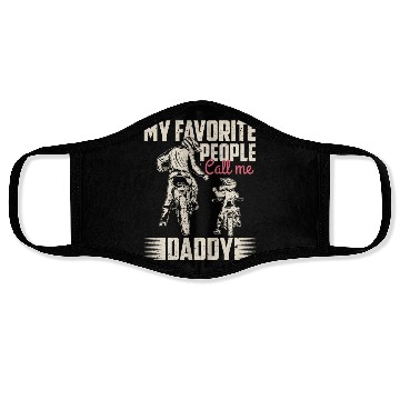 Discover My favorite people call me daddy Vintage Face Masks