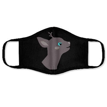 Discover Fantasy Deer Like Animal Head Vector 3 Colors Face Masks