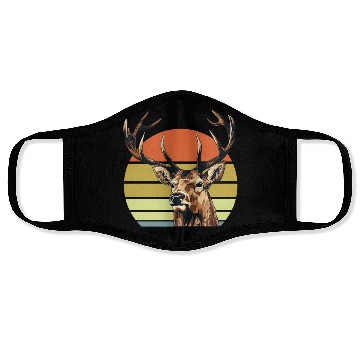 Discover Hunting Elk Deer Funny Hunter Face Masks