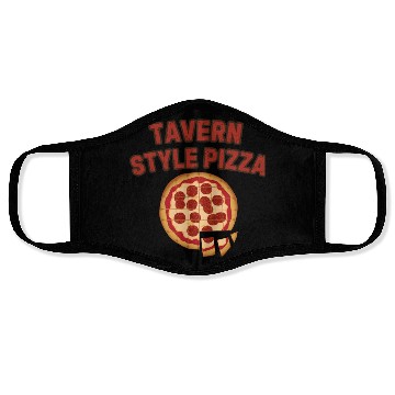 Discover Chicago Tavern Style Pizza Face Masks Design