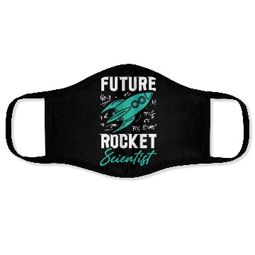 Discover Rocket Scientist Future Mathematician Racket Face Masks