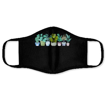 Discover It's Not Hoarding Plants Gardener Gift Face Masks