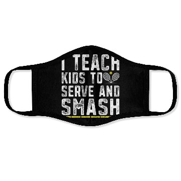 Discover Funny Tennis Coach Tennis Player Face Masks