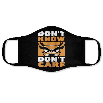 Discover Deer Funny Dont Know Dont Care Face Masks