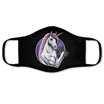 Discover Unicorn Gym Fitness Face Masks