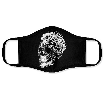 Discover Surfing Surfer Skull Skull Nature Face Masks