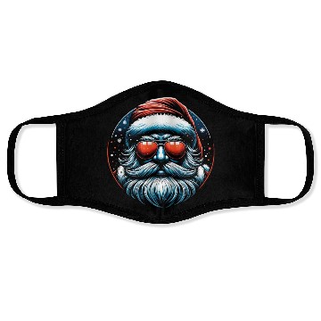 Discover Modern Santa Claus Cyber Punk design Funny Gift Face Masks