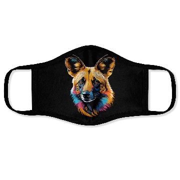 Discover African wild dog Face Masks
