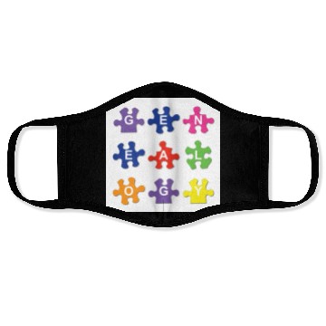 Discover Genealogy Jigsaw Puzzle Pieces Face Masks