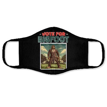 Discover Presidential elections 2024 Bigfoot Face Masks