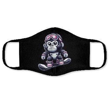 Discover Monkey Gorilla Chimpanzee Ski Vacation Skier Face Masks