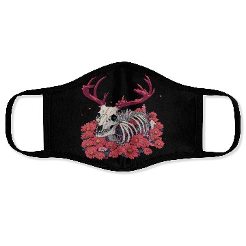 Discover Deer Floral Skeleton Flower Animal Face Masks