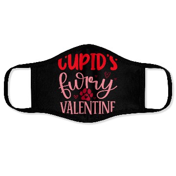 Discover Cupid s furry valentine Face Masks