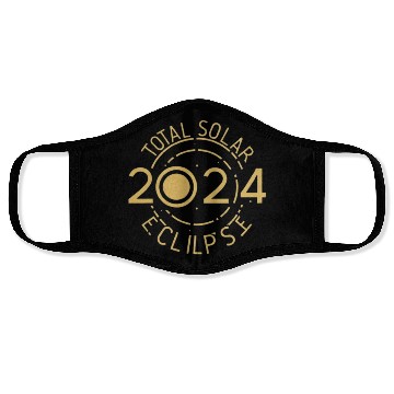 Discover total solar eclipse 2024 Face Masks